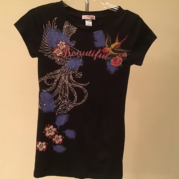 Sparkle Embellished glitter bird Los Angeles M - Picture 3 of 6